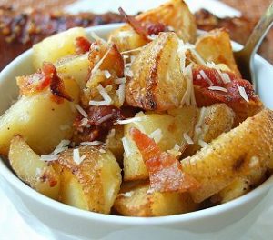 Roasted Potatoes with Bacon and Parmesan Recipe